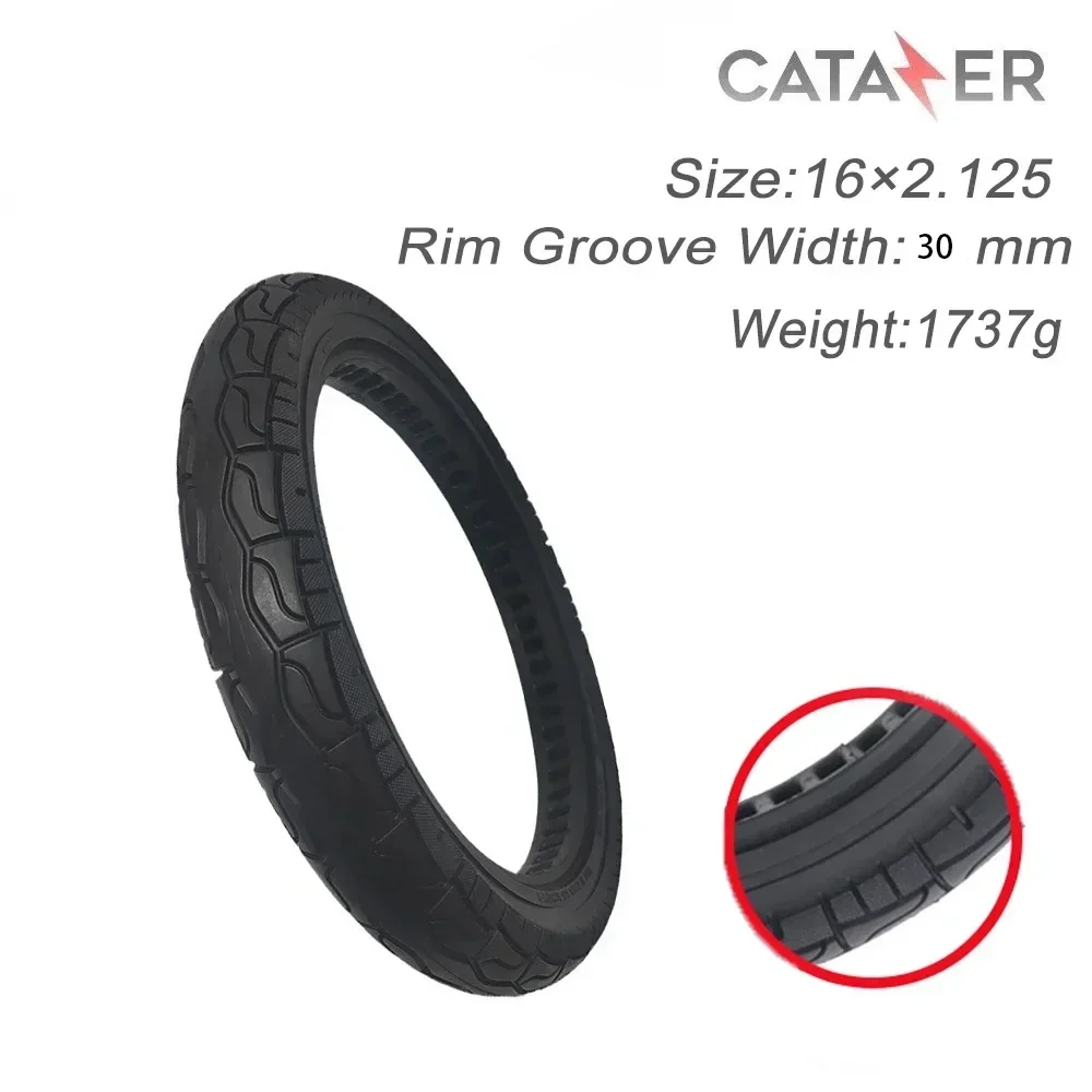

16*2.125 Honeycomb Solid Tire 16 Inch Bicycle Tire Cycling Tubeless Tyre Non Inflation MTB Solid Fixed Gear Tire
