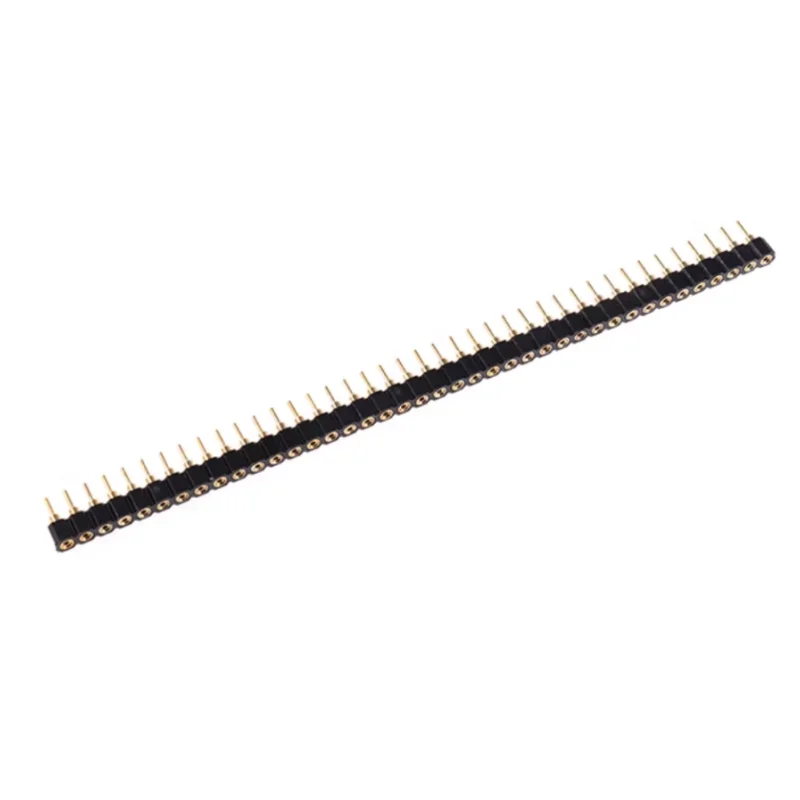 

10pcs Gold plated 2.54mm 40 Pin Female Single Header Strip