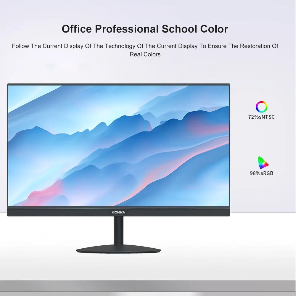 KONKA-ο 21.5 ġ  PC ̸ 60Hz ÷ 16:9, 1920x1080 PC , ǻ VAG HDMI ȣȯ, DP ũž ׼
