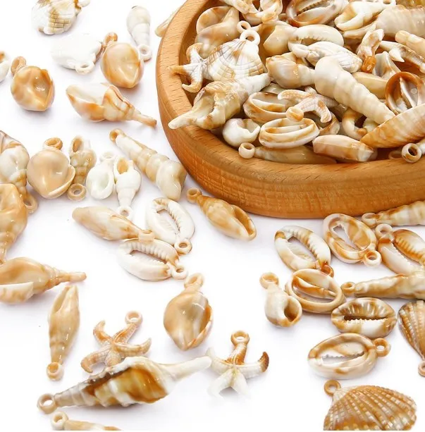 

30 г акриловые бусины в виде ракушек для изготовления ювелирных изделий, летние пляжные аксессуары на ногу, оптовая продажа