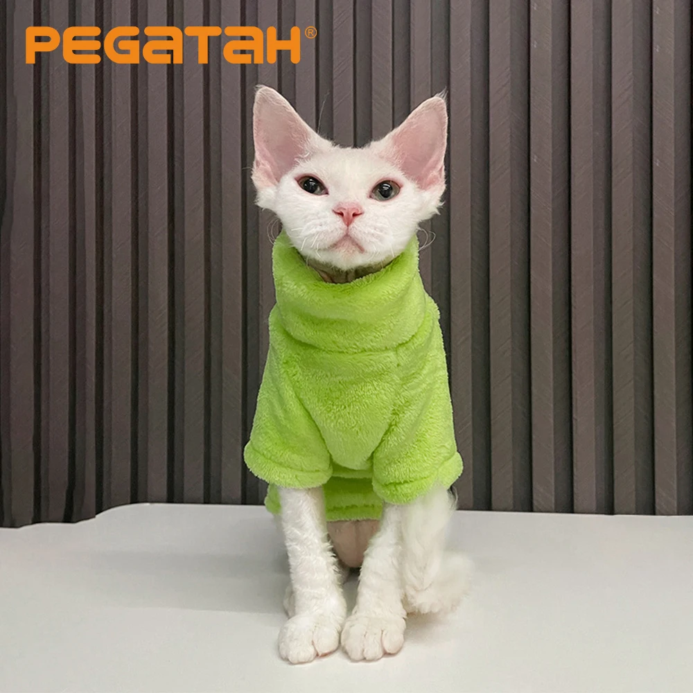 Pet Clothes New Hairless Cat Sweater Autumn Winter Fashion Thicken Keep