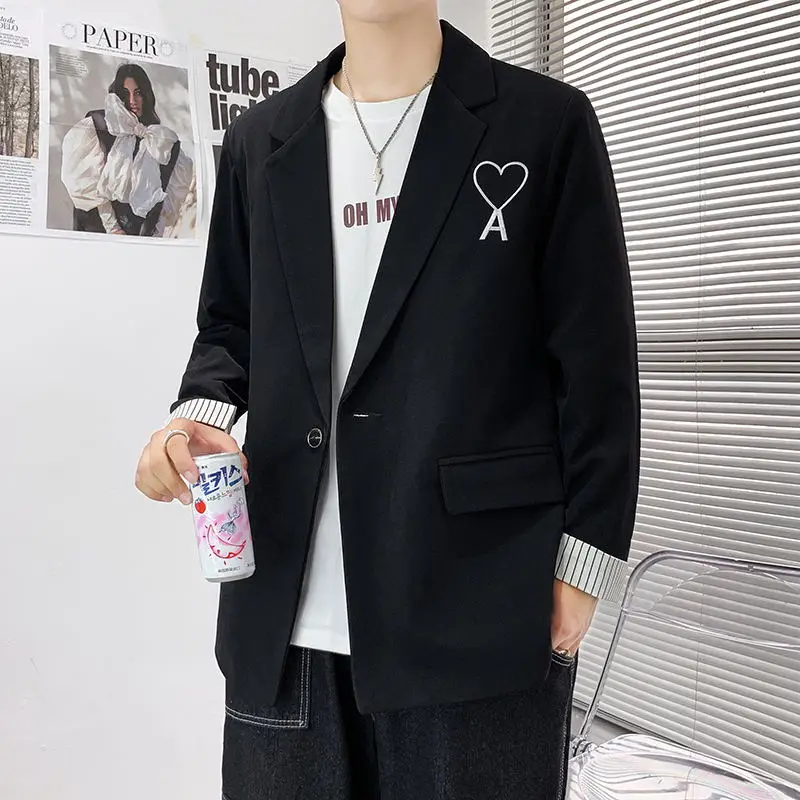 

Boutique Blazer Men's Elegant Fashion Business Casual Italian Style Korean Slim Gentleman Versatile Formal Single Suit Jacket