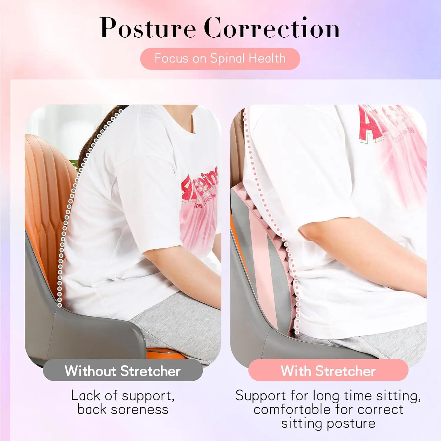 Back Relief Pillow Pad Treatment Stretcher Chronic Lumbar Support Herniated Disc Posture Corrector Pillow Cushion Brace Home Gym