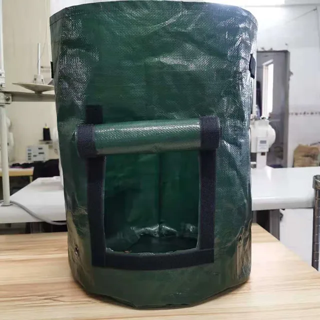 Szövött Táska Kertész Ültetési Medence Erkély Kreatív Ültetés Zöldségmedence Lehullott Levélzsák Újrahasznosító Tisztító - Image 2