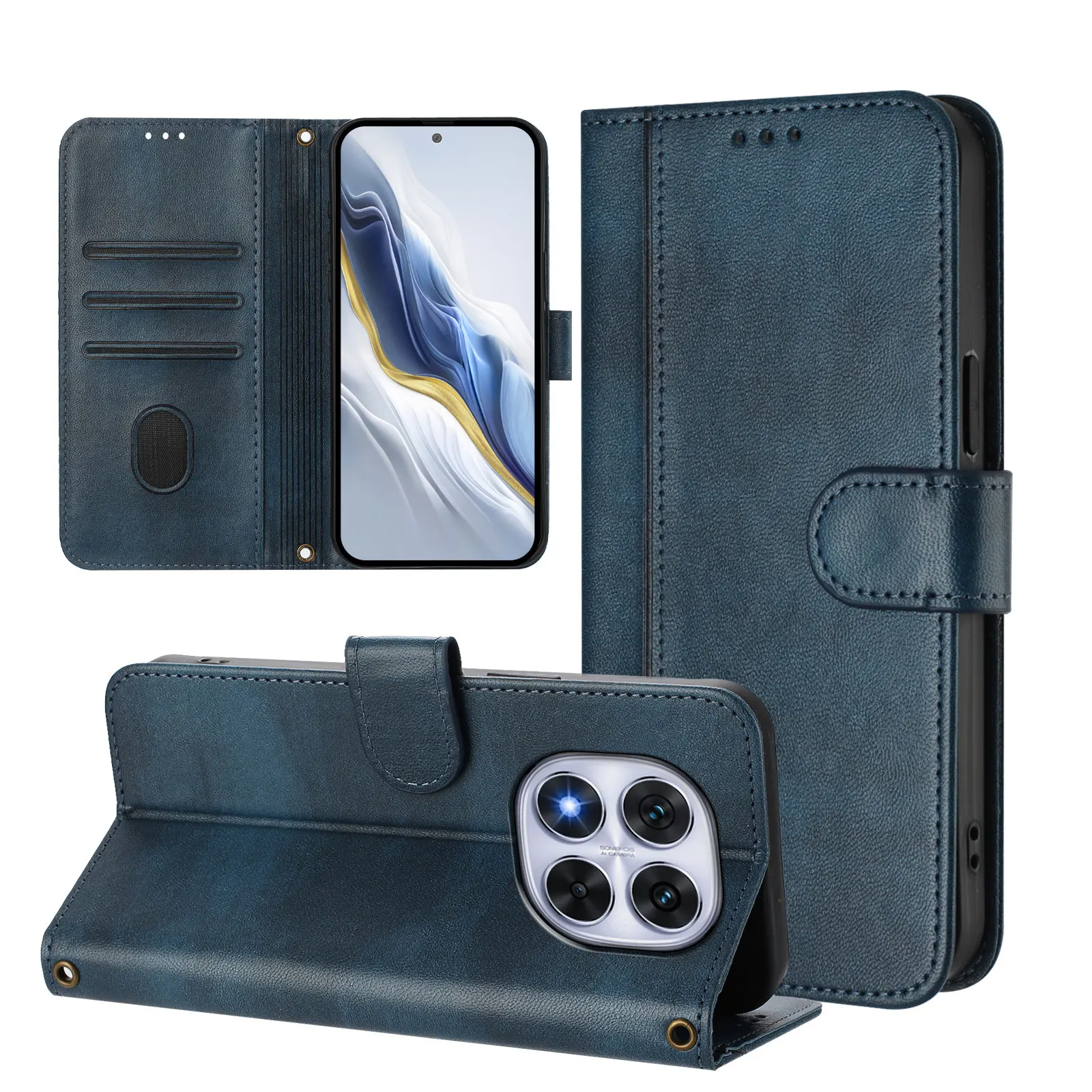 Leather Magnetic Flip Wallet Phone Case Cover