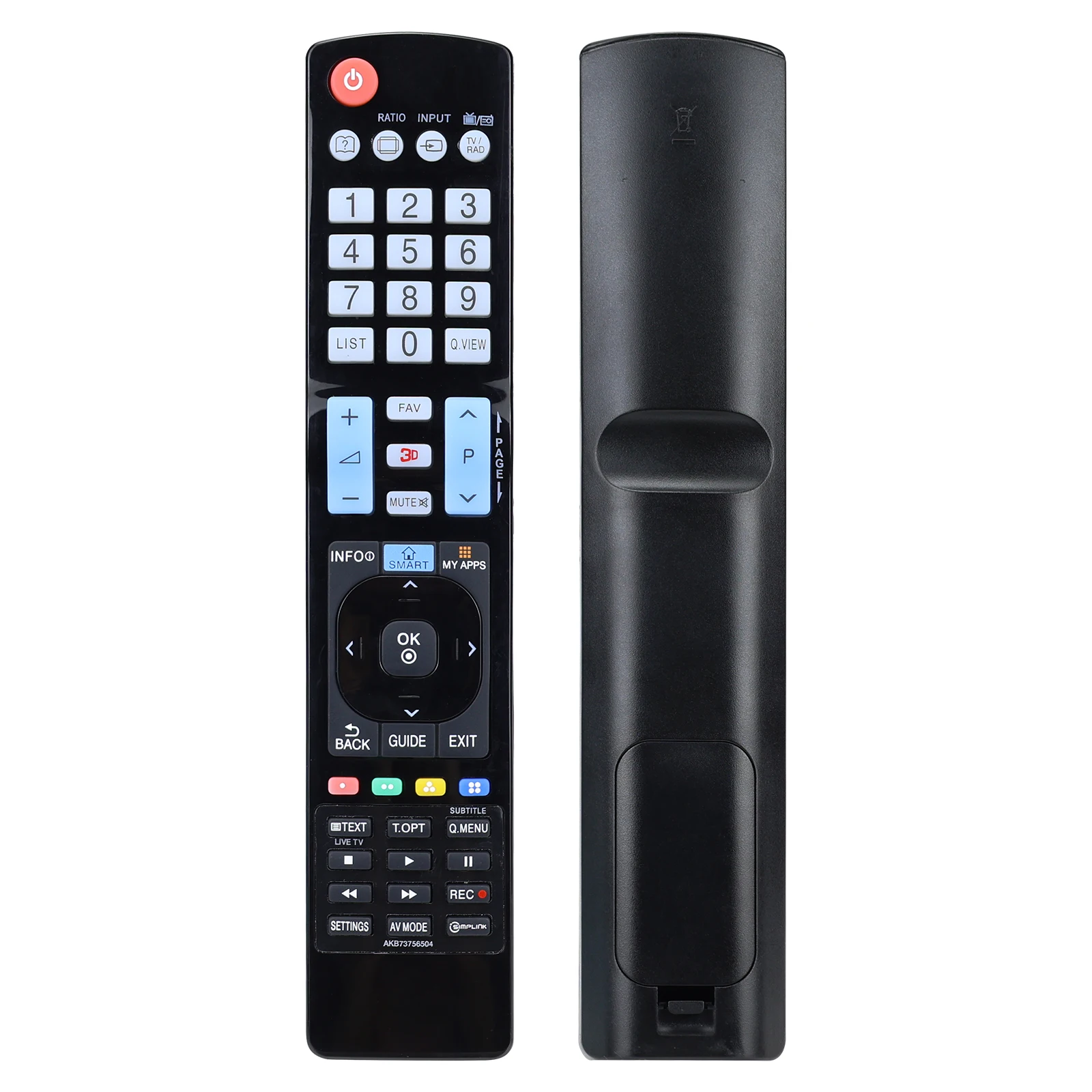 Universal Replacement Remote Control | Compatible with LG AKB73615303 | TV Projector HiFi Remote Control | 19LV2500, 22LK330, 2