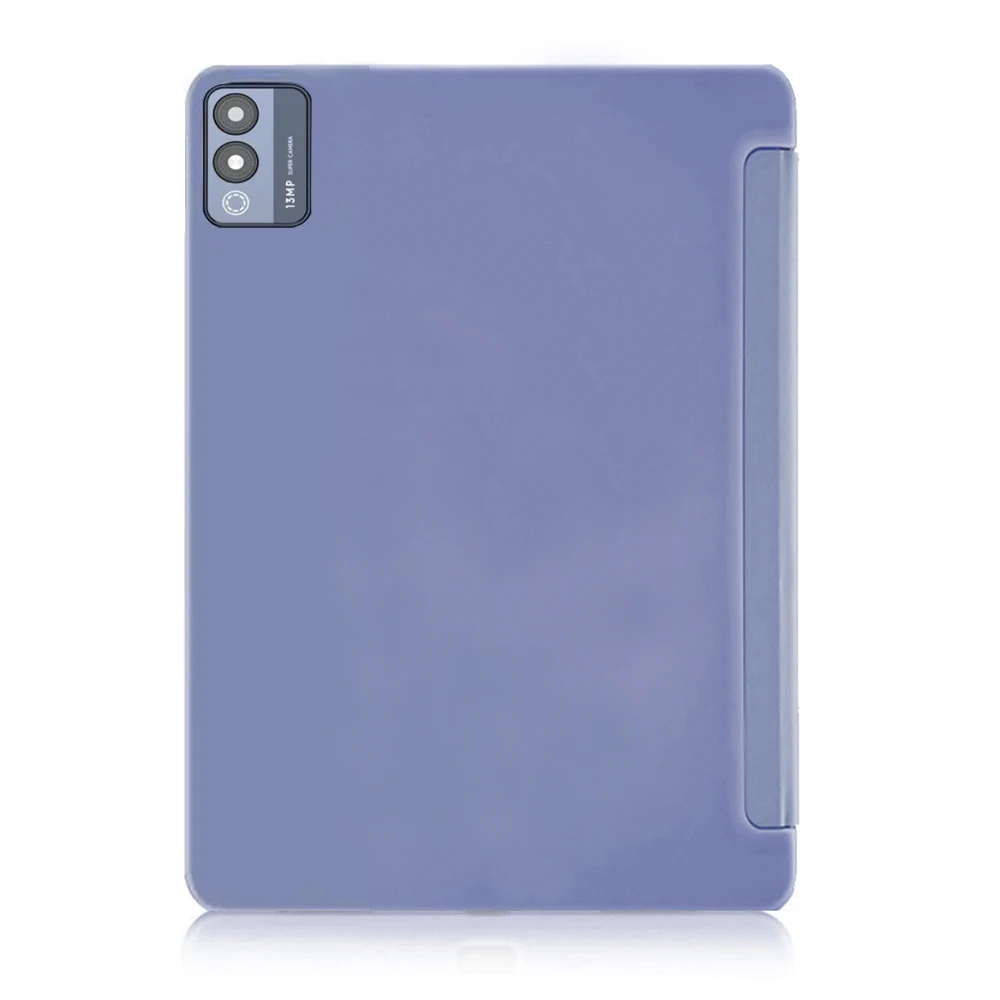 Slim Tri-Folding Stand Tablet Case with TPU Back and PU Leather Cover