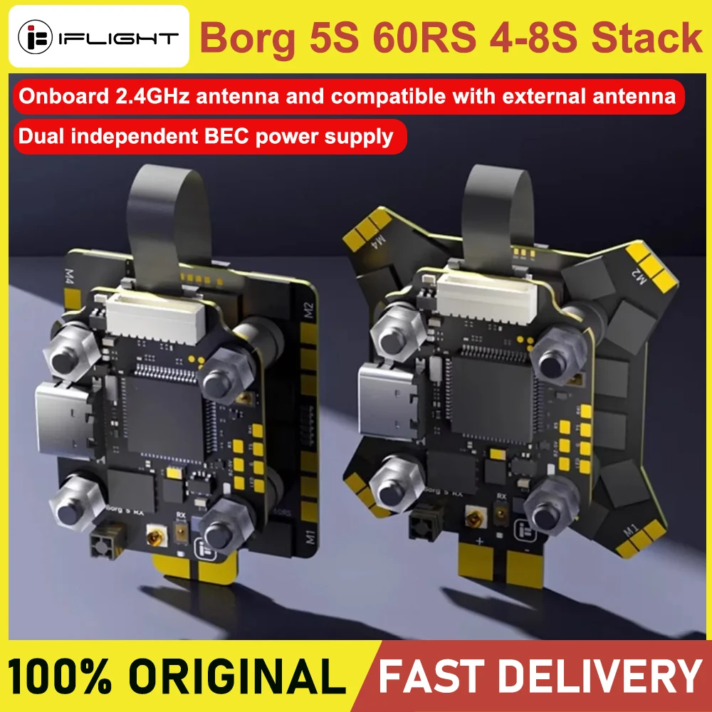 IFLIGHT Borg 5S Flight Controller 60RS 4-IN-1 ESC 4-8S FC Stack Built ...