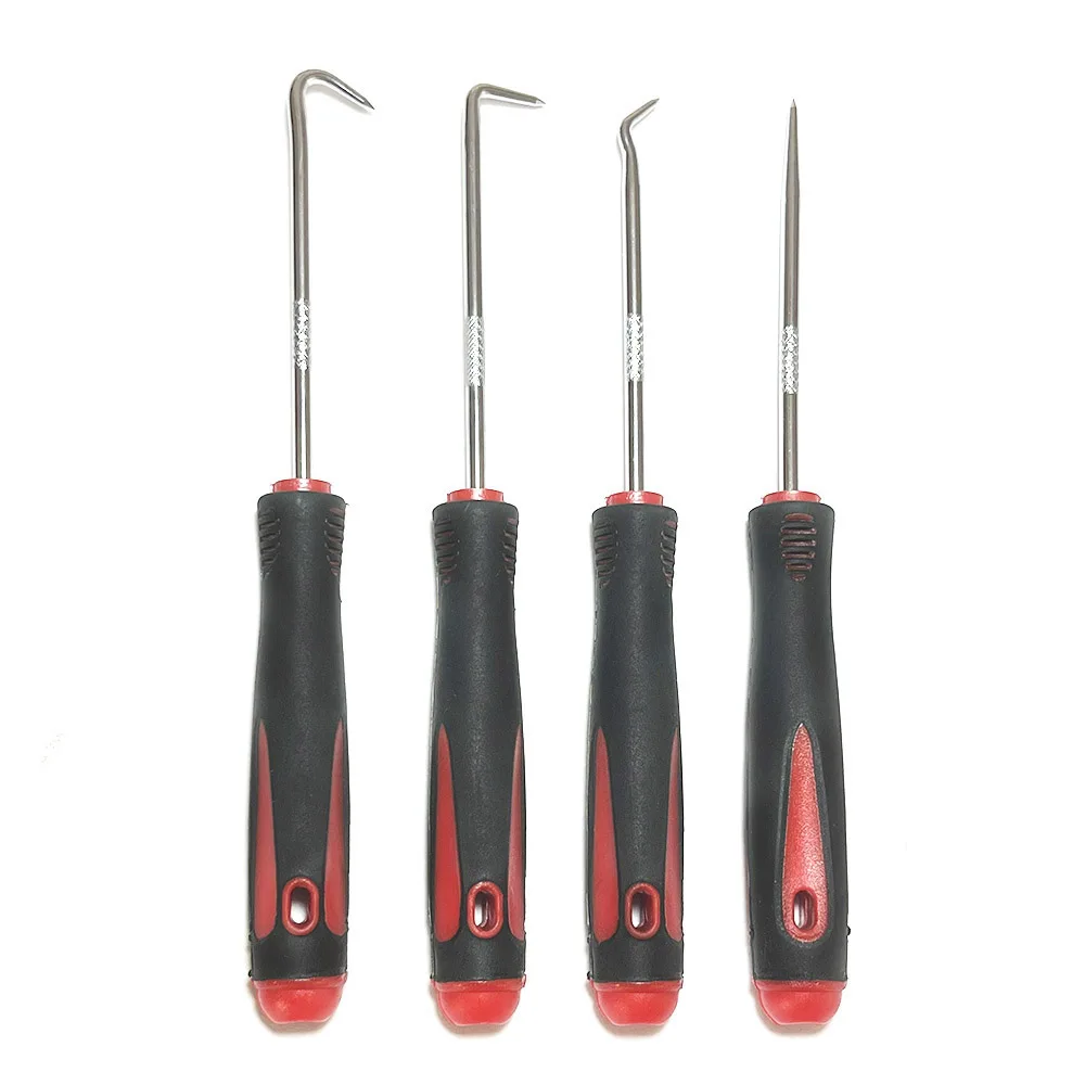 4Pcs O-Ring Seal Gasket Pick and Hook Set Automotive Pick Tool for Removing Car Auto Oil Seal O-Ring Gasket Puller Remover