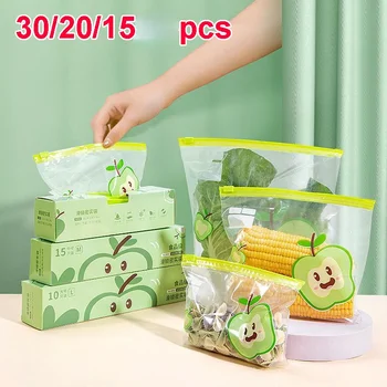 Sac de rangement transparent réutilisable à fermeture éclair, sac de qualité alimentaire, réfrigérateur, conservation des aliments frais, scellé, congélation des fruits, spécial 1