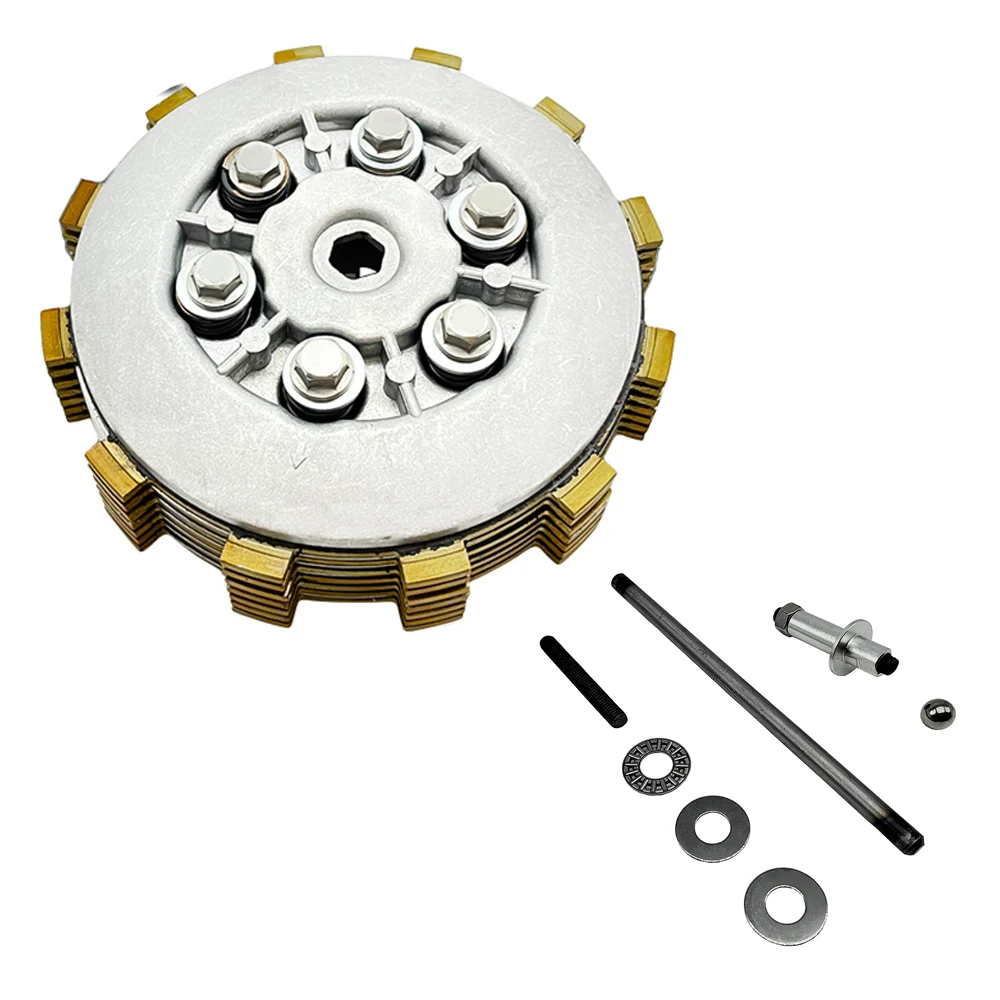 

Heavy Duty Springs Clutch Pressure Plate Clutch Center Hub Clutch Pusher Pancake Bearing Push Rod Kit for Yamaha Banshee 350