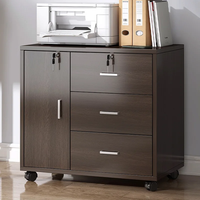 

Office Filing Cabinet, Information Cabinet, Short Cabinet With Lock, Small Cabinet, Drawer Type Storage Combination, Floor Stand
