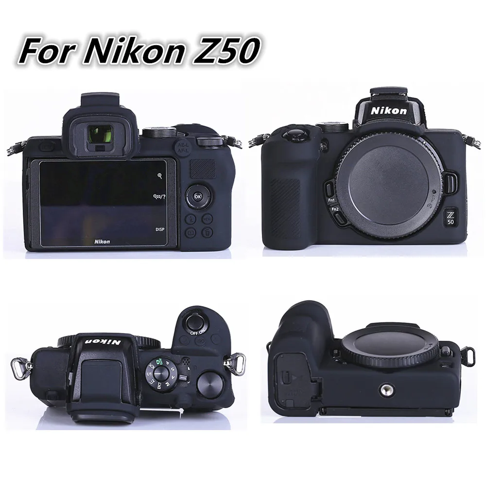 Silicone Case Cover DSLR Camera Bag for Nikon Z50 Z5 D750 D3200