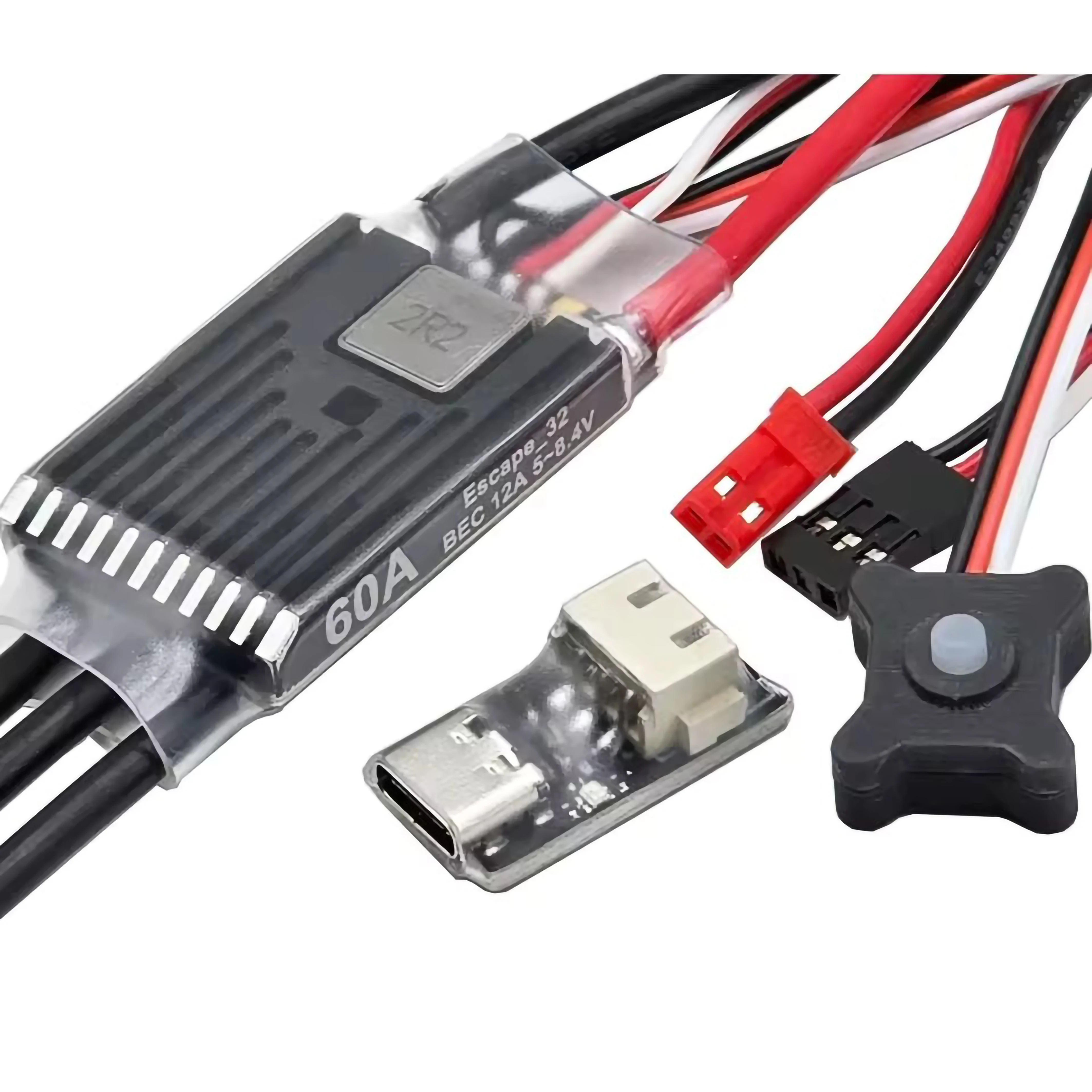 ESC Brushless Ghost 60A 2-8S pour Crawler RC 1/10 avec WiFi-Link