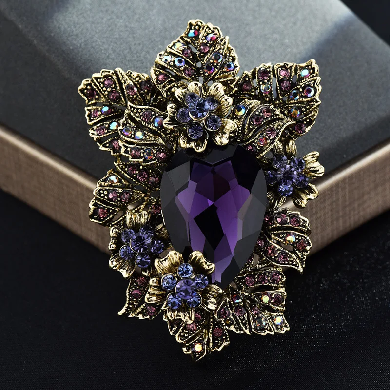 gemi❣️ミステリーセッティングフラワーモチーフブローチ フラワーブローチ FLOWER BROOCH｜gimel -ギメル-
