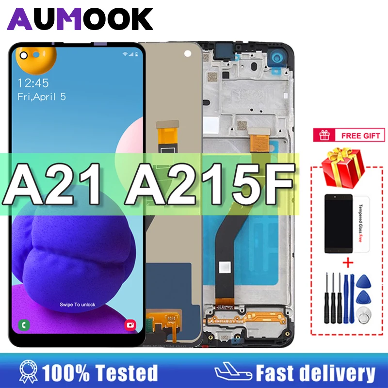 6.5 ''A21 Lcd Per Samsung Galaxy A21 A215 Display Lcd Touch Screen Digitizer Lcd Per Samsung A21 A215 Sostituzione Display