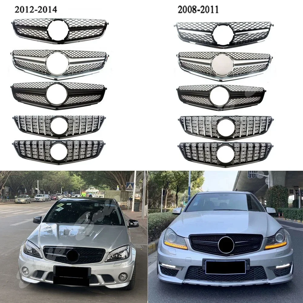 

Передняя гонка Facelift гриль Верхняя панель Крышка для Mercedes-Benz W204 C-Class C63 AMG 2008 2009 2010 2011 2012 2013 2014