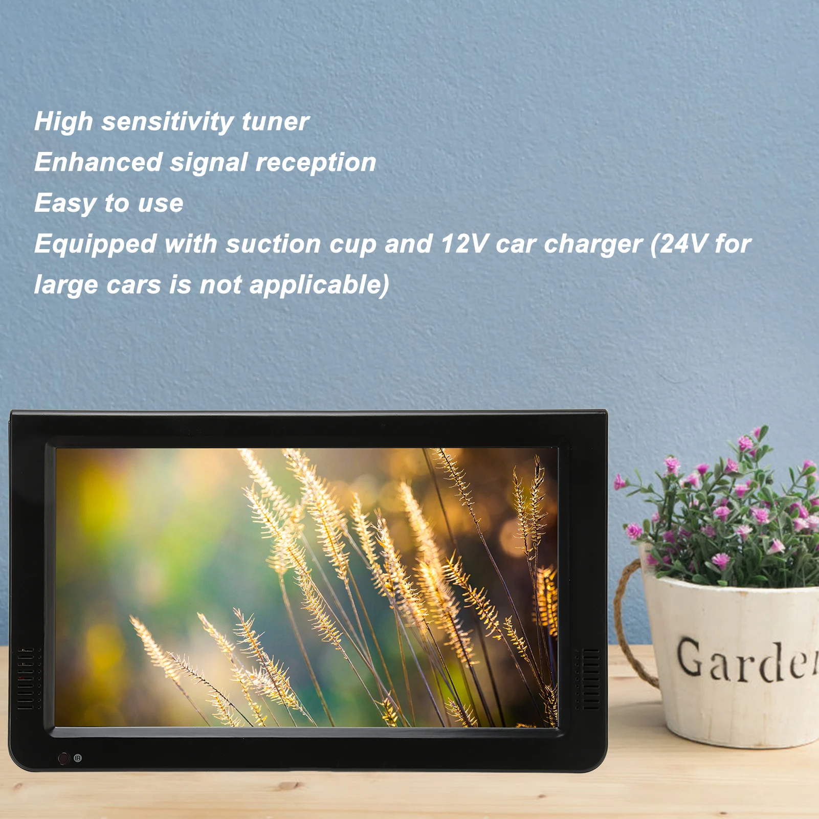 Leadstar 10in Digital TV 10 Inch 1080P High Sensitivity Tuner Digital Television US Plug 110‑240V