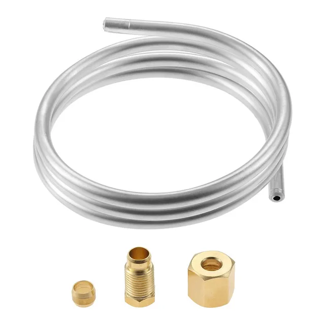 4Db/1Kit 1/4 Hüvelykes Alumínium Cső 39In Kompressziós Olíva Illesztés M10*1 Nő- És Férfi Anyák A Pilóta Égő Gázfűtéshez - Image 3