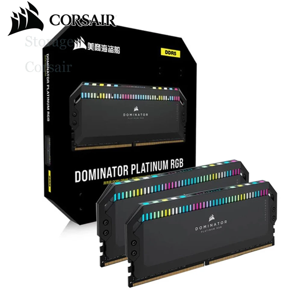 커세어 도미네이터 플래티넘 RGB DDR5 RAM 32GB 64GB 키트, 5600 6000 7000 7600MHz 인텔 XMP iCUE 호환 데스크탑 메모리