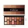 POPFEEL 16 Color Eyeshadow Palette, Makeup Nude Colors Eyeshadow Palette Natural Nude Matte Shimmer Glitter Pigment Eye Shadow 2