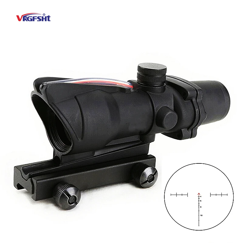 Tactical 4X32 ACOG True Red Fiber Optic Scope ACOG RMR 4x Magnifying
