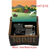 river flows in you Wood mechanical Music Box for South Korea piano guitar Friends birthday New year Christmas gift 4