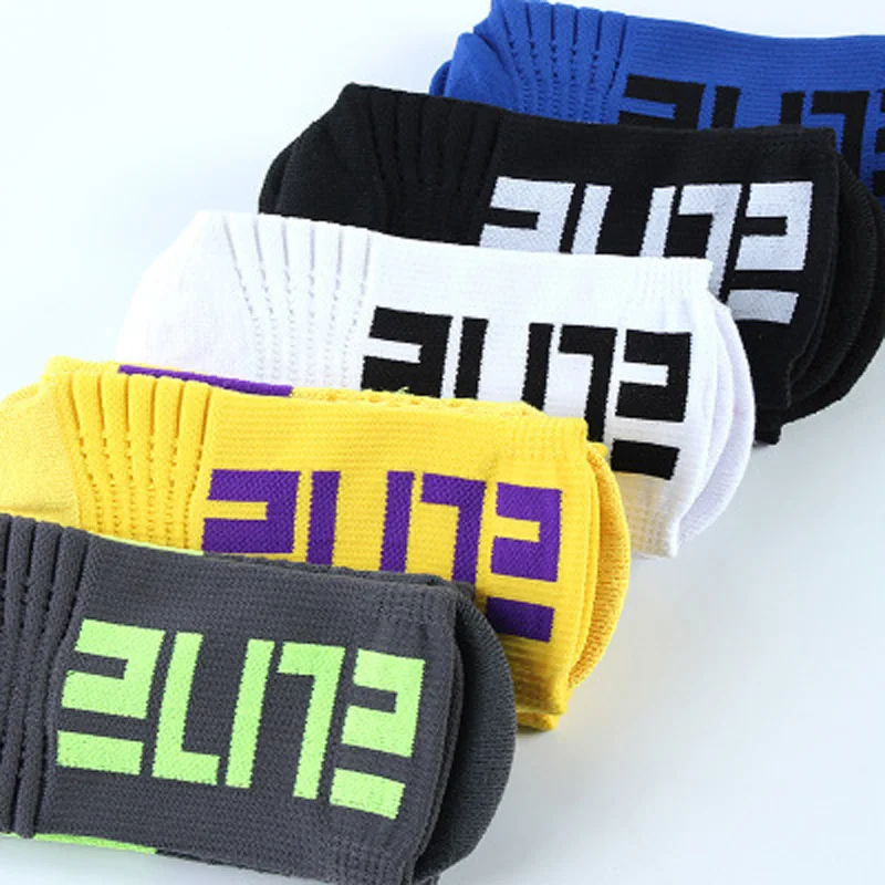 5Pairs Professional Cotton Basketball Socks Elite Thick Sports Socks Compression Durable Skateboard Towel Bottom Socks Stocking
