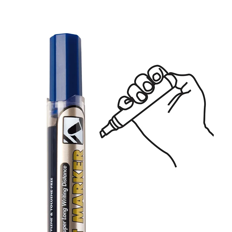 Pentel Oily Permanent Marker Liquid Ink 4.5mm Large Round Head Straight Pressure-Type Pen Paint Marker Art Supplies NLF50MAXIFLO