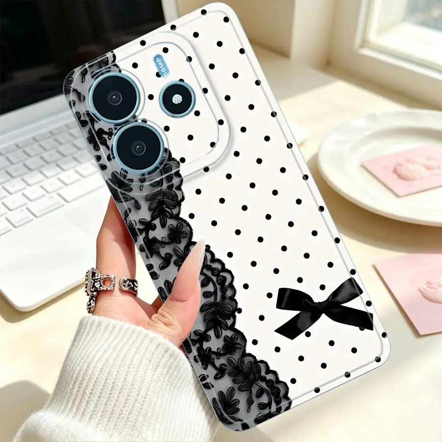 Soft Lace Polka Dot Phone Case Cover