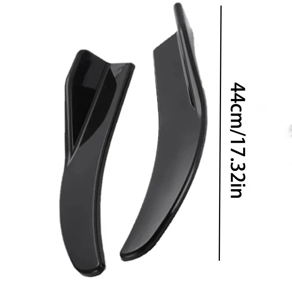 Car bumper spoiler 1 pair car bag corner bumper spoiler front rear lip anti-collision universal car side skirt accessory