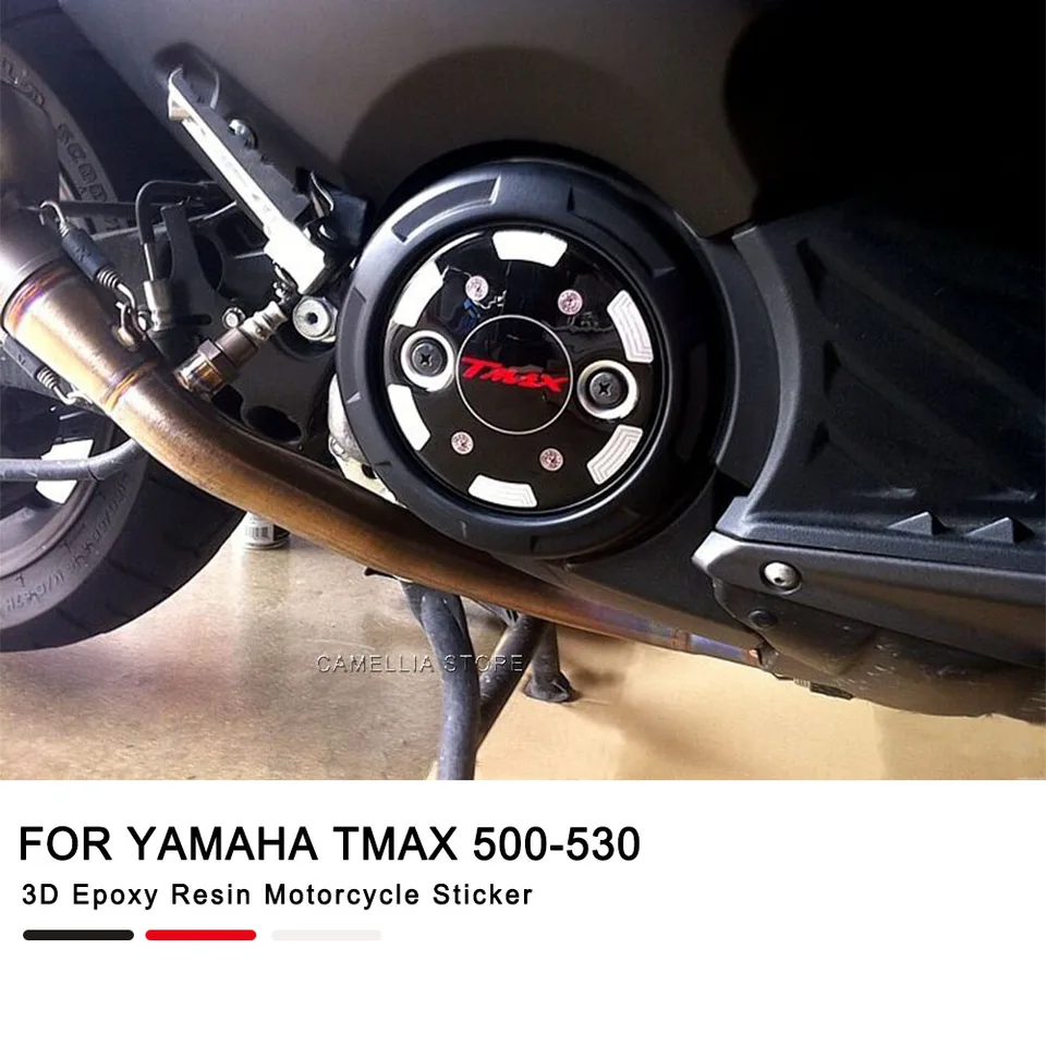 Labelbike 3D Resin Protection Stickers For Yamaha TMAX 500 Handles (2008-2011) - 2 Pack, Scratch Resistant