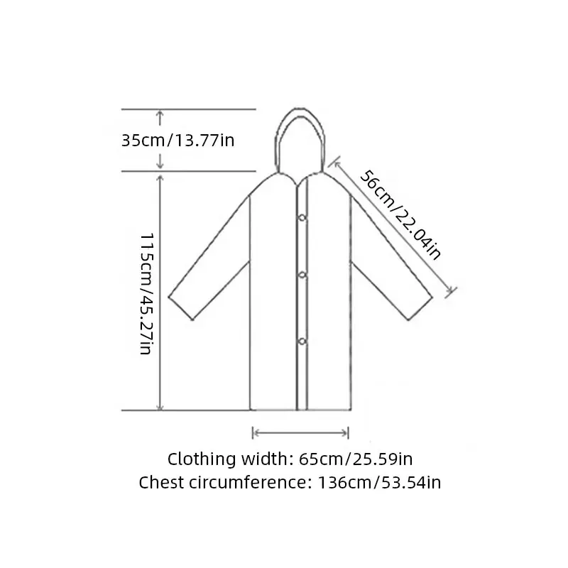 Reusable Heavy-Duty Adult Rain Suit - One-Piece Waterproof Raincoat for Outdoor Travel, Hiking & Climbing, Thickened Protection