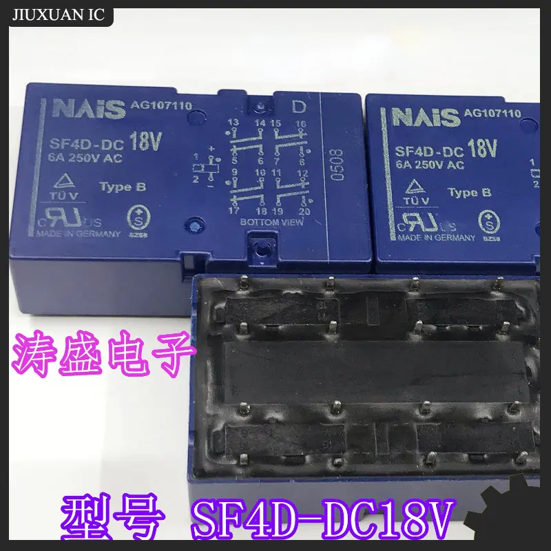 Panasonic SF4D-DC12V - Relé 12VDC6A 4xSPST-NO + 4xSPST-NC (18 pinos