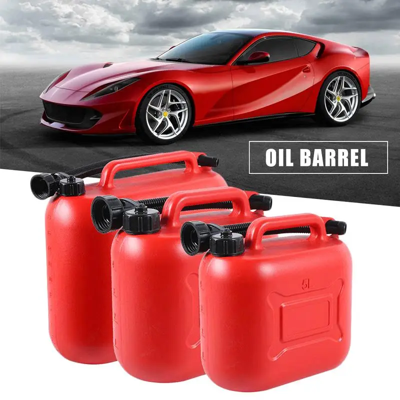 

10L 20L Fuel Tanks Red Plastic Petrol Cans With Scale Thickened Anti-static Spare Plastic Petrol Tanks Gasolines Oil Container