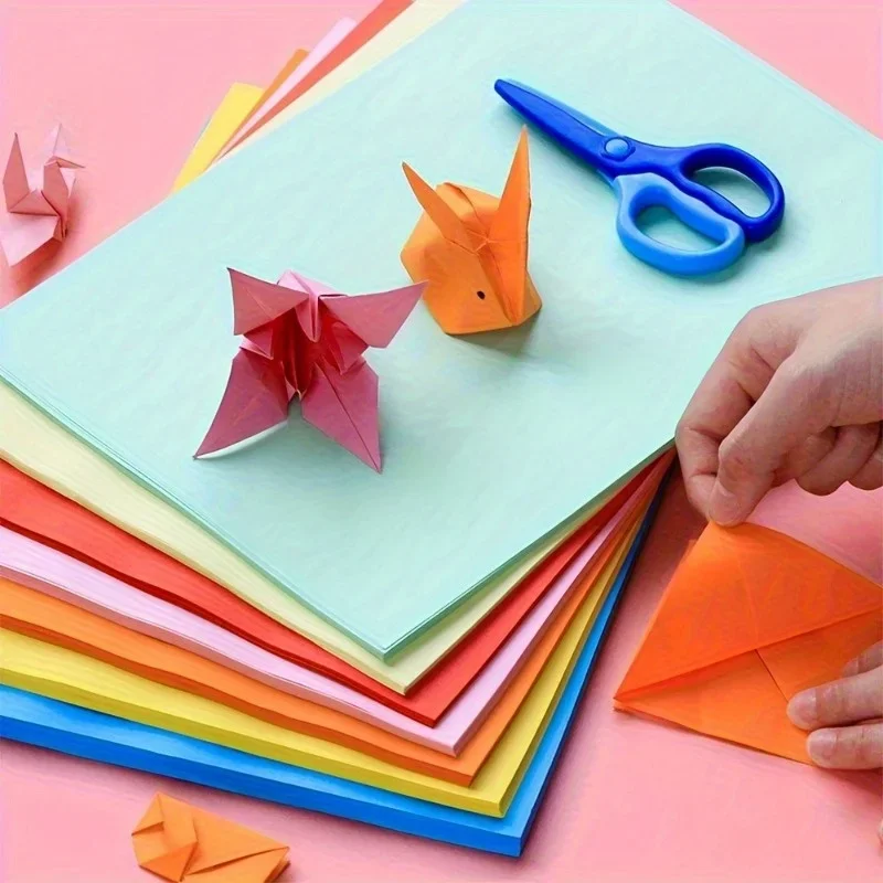 10-Color Square Cardstock Paper 3