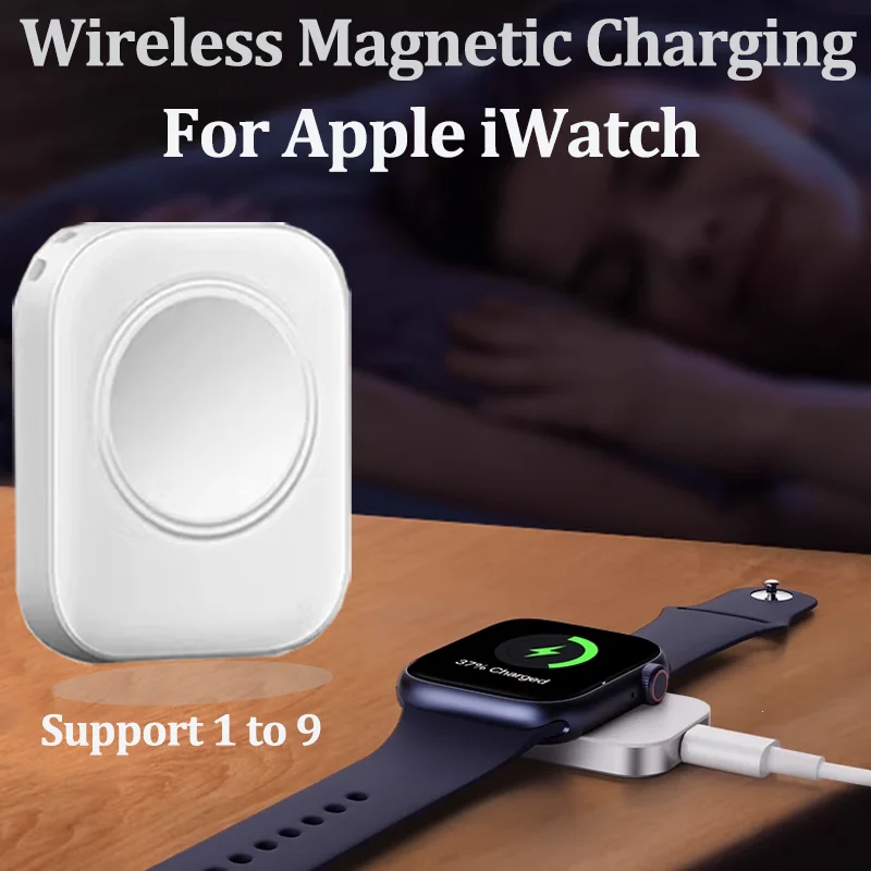 

2024 Magnetic Wireless Fast Charger 5V/1A for Apple Watch 9 8 7 6 5 SE portable Type C Smart Watch Charger for iWatch 9 8 7 5 2