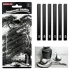6pcs Carbon Strip Professional Black/White Carbon Sketch Hard/Medium/Soft Woodless Charcoal Pencil Set Drawing Painting Supplies 2