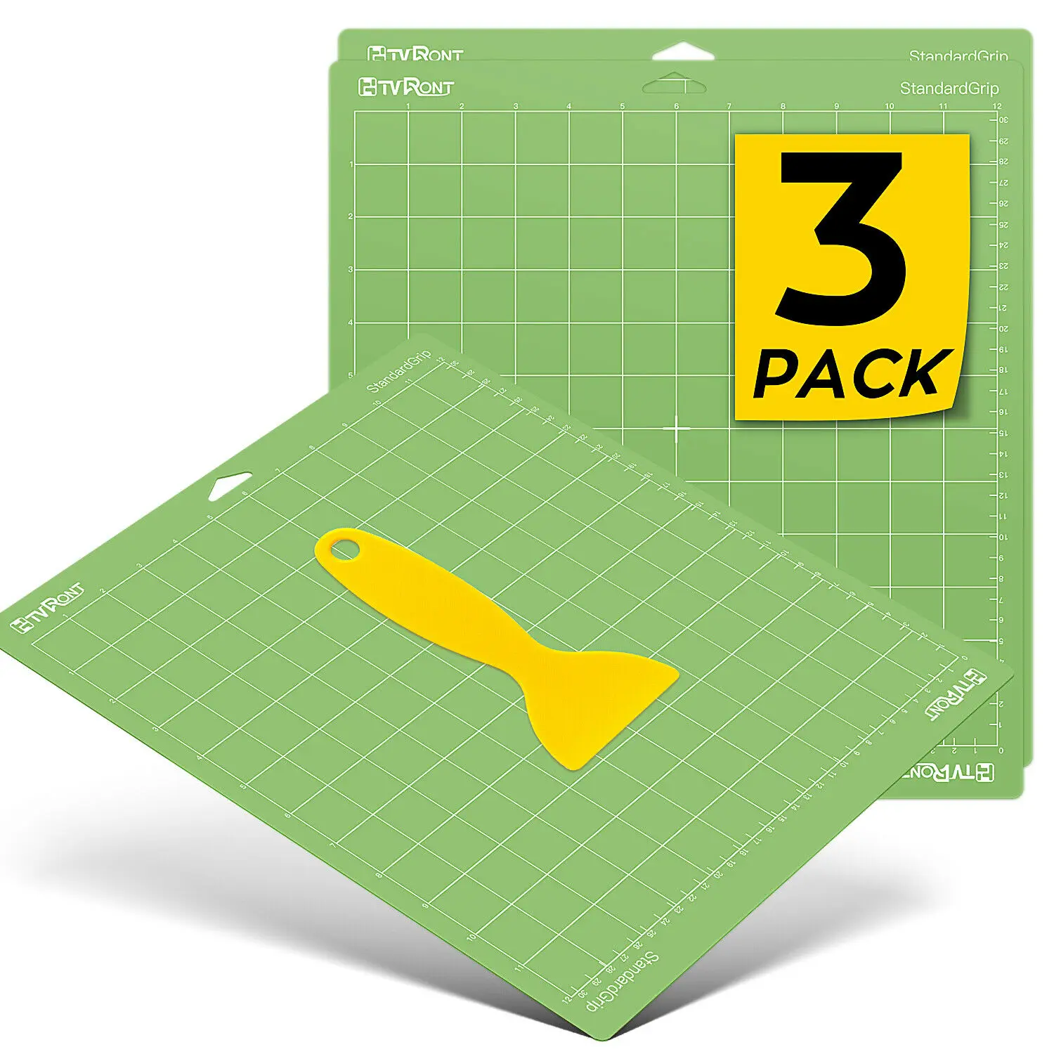 HTVRONT 혼합 색상 PVC 접착제 절단 매트, 타각기 베이스 플레이트 패드, Explore Air, Air2, Maker, 30cm x 30cm, 3 개