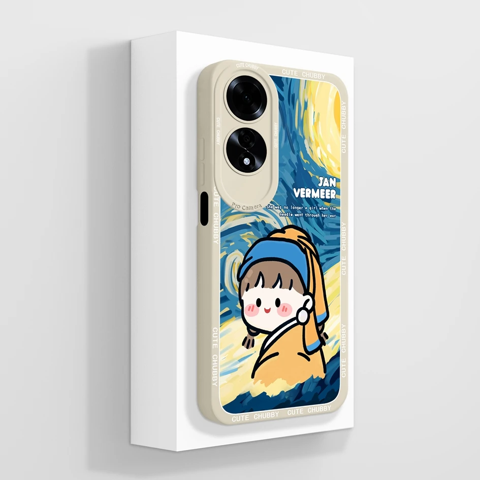 Fashionable Coloured Drawing Phone Case - Soft Silicone Anti-Drop Protective Shell