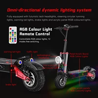 Trottinette électrique BOYUEDA S5 6000W à double moteur 60V38Ah avec activation NFC, pneus tout-terrain de 11 pouces, contrôle intelligent par application, EScooters 6