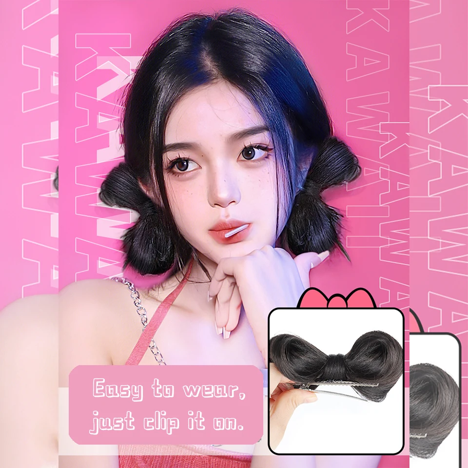 Synthetic Hair Wig for Women Natural Straight Updo Hairpiece