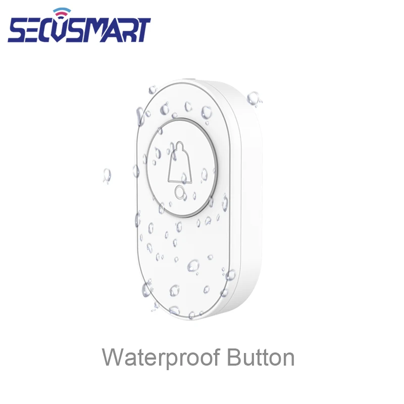 433MHz Outdoor Waterproof Remote Control Button Wireless SOS Emergency Button Night Fluorescent For Doorbell Alarm System