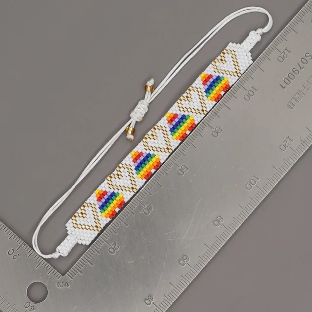 Rainbow Plaid Friendship Bracelet