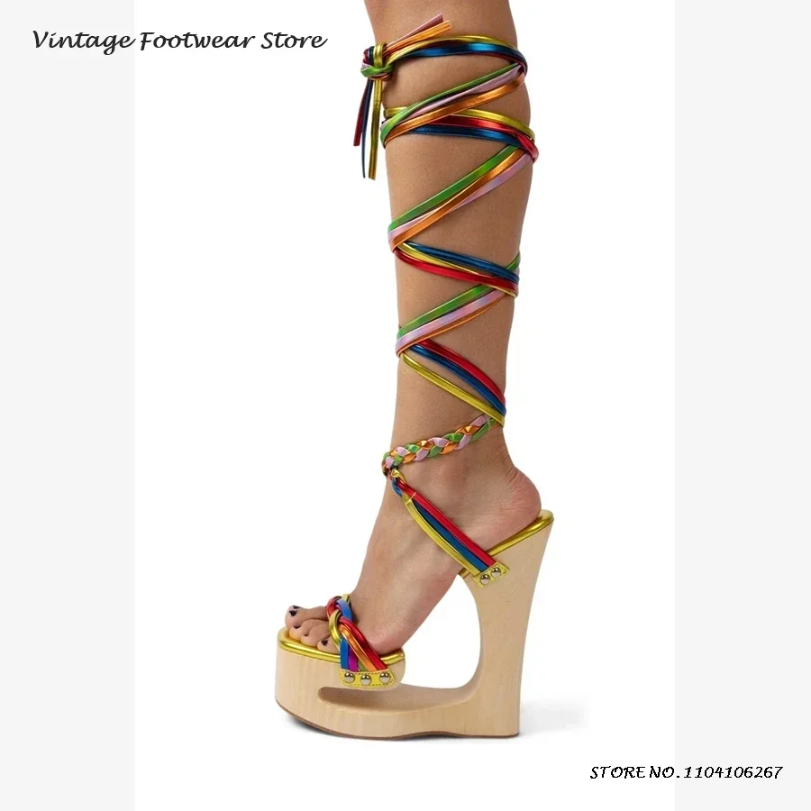 ShuWsh UK - Chaussures en Faux Dam A Bout Ouvert pour Les Femmes