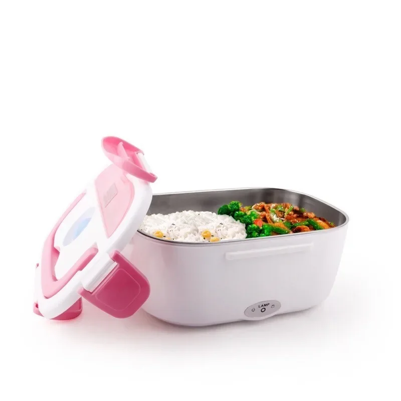 12-24V 110/220V Portable Electric Food Warmer Heater Lunch Box Food Container Rice Container Dinnerware Sets For Home Car Use electric food warmer