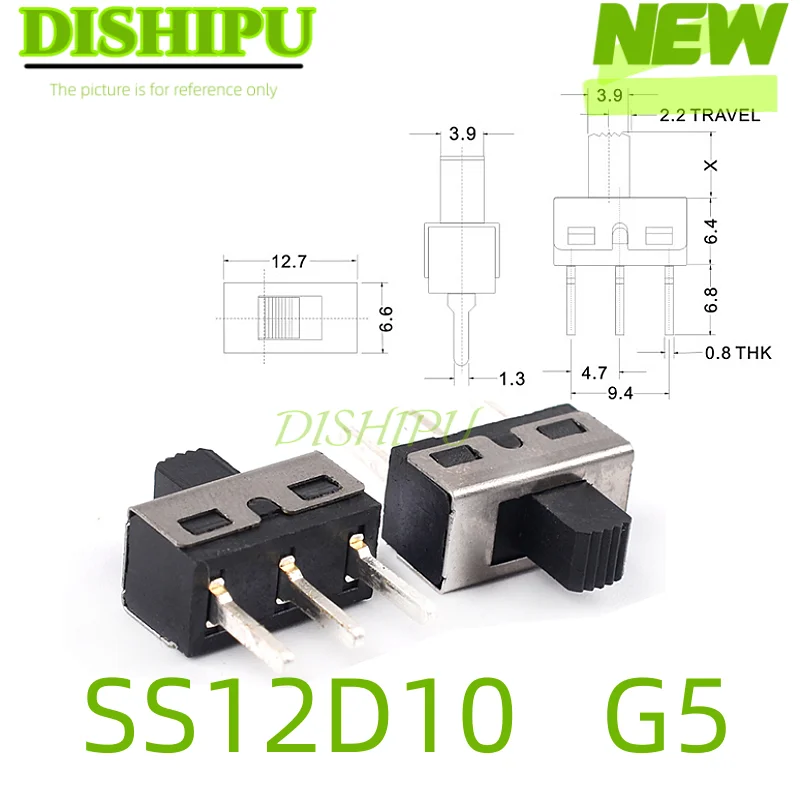 10–30 Stück Kippschalter Ss-23E04G3 G4 (2P3T) (2P2T) Ss12D00 Ss12D10 Ss12D11 Sk13D07V Ss12F15V Ss12D07V Sk01L Sk02Lsk09 Sk09B Sk09 – Detail 10