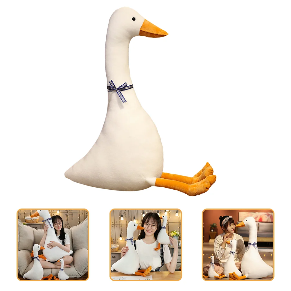 

Swan Stuffed Throw Plushie Plush Super Hugging Pillow Funny Bed Time Cuddly Gifts for Kids 30cm