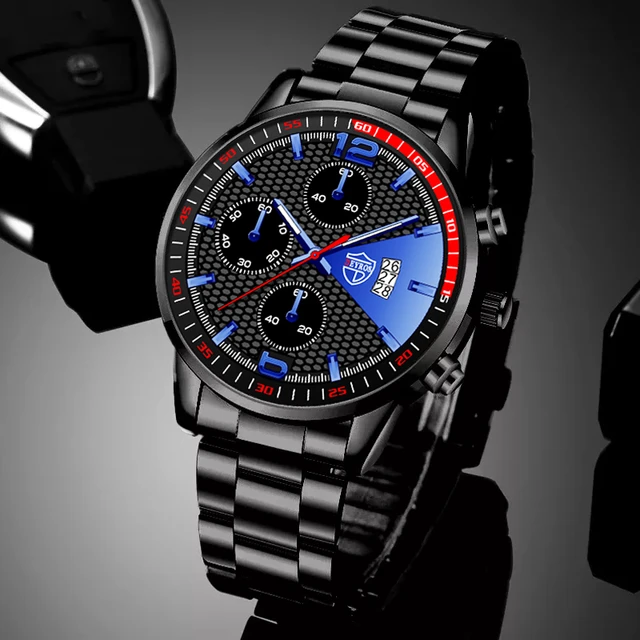 Fashion Men's Watches Men Sport Stainless Steel Quartz Wristwatch Luxury  Man Business Casual Watch Male Clock Relogio Masculino - Quartz  Wristwatches - AliExpress