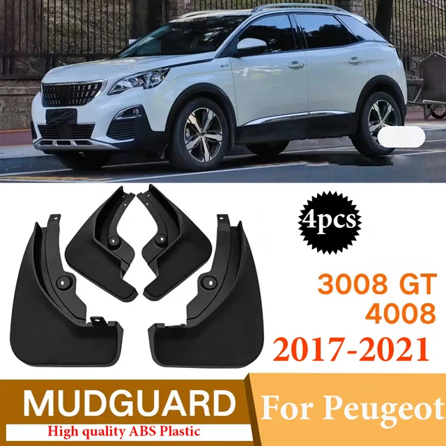 カースタイリングプジョー 3008 GT 2021-2023 ABS 車のマッドフラップ